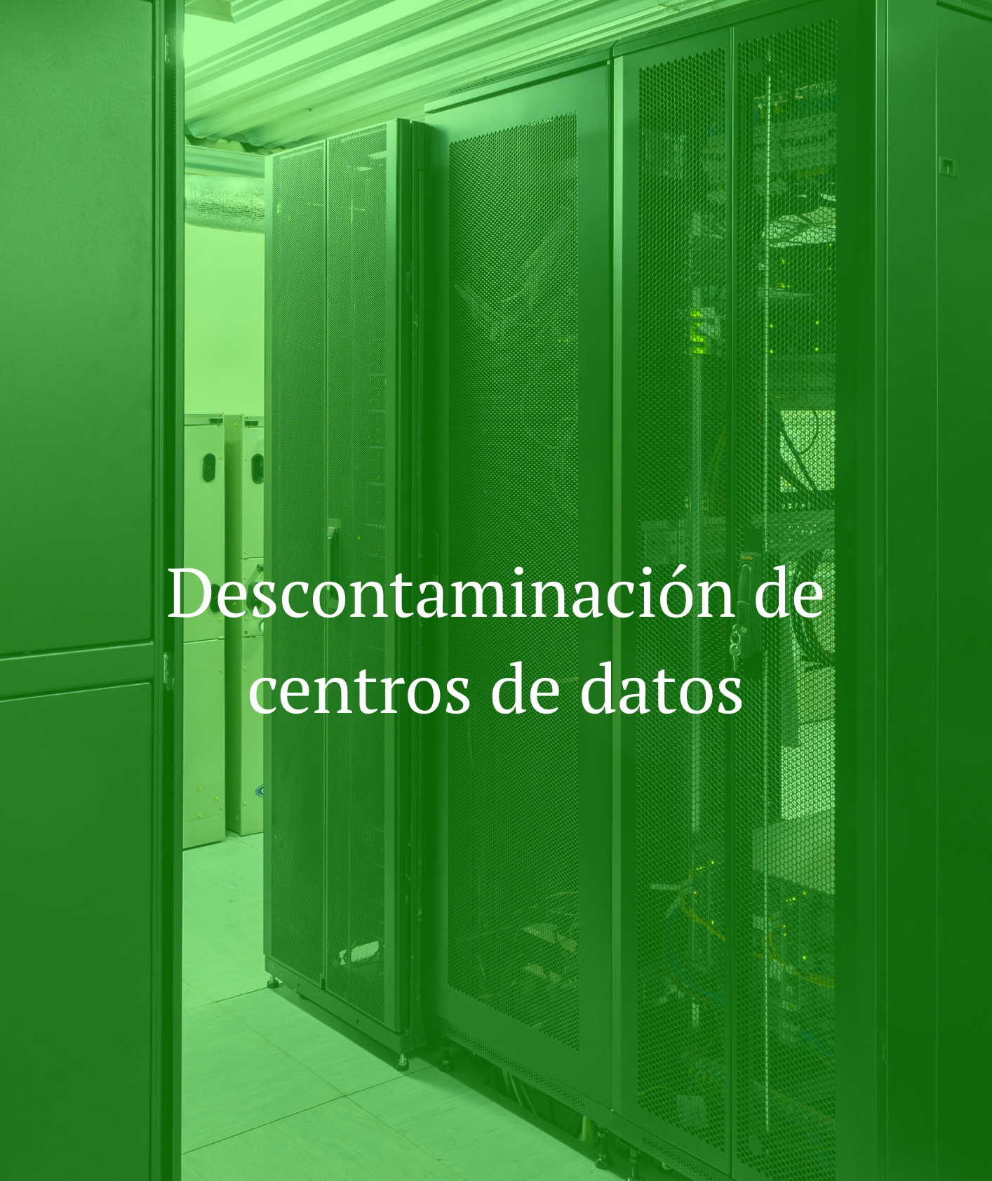 Descontaminación de centros de datos ADVISER