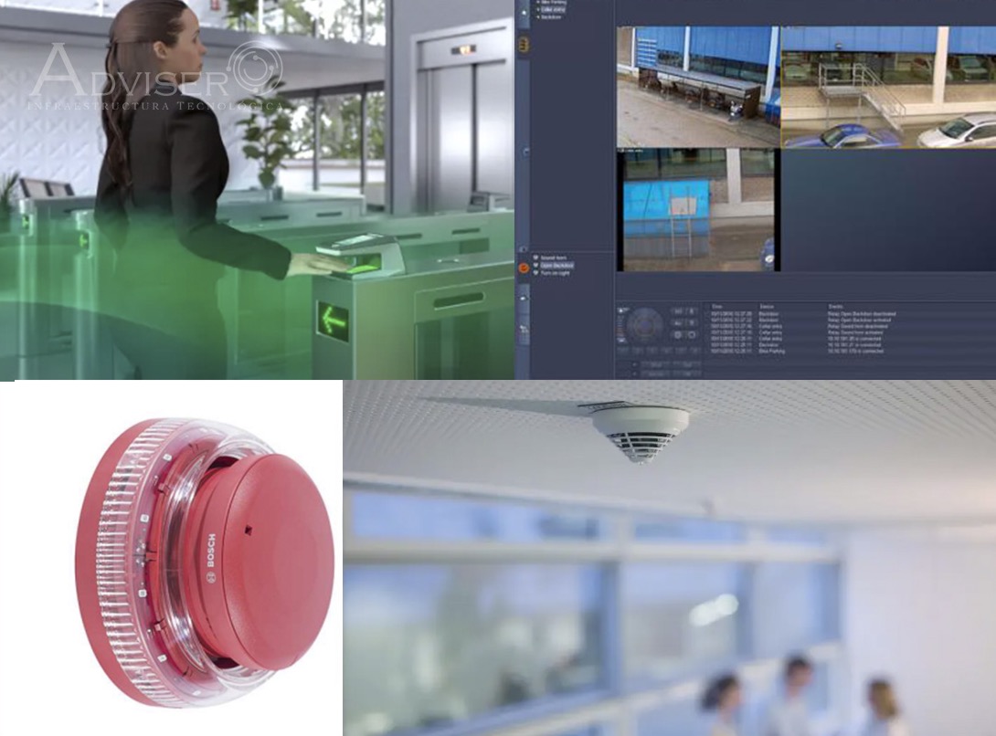 Tecnologías Bosch de video, acceso y detección de incendio