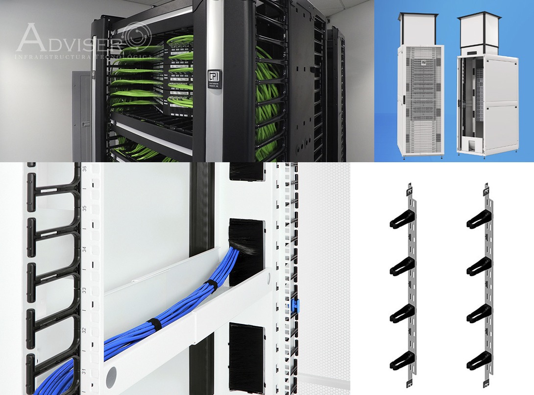 Contención de pasillos y gabinetes CPI para Data Center