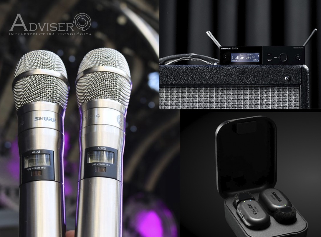 Sistemas Shure de audio y microfonía profesional